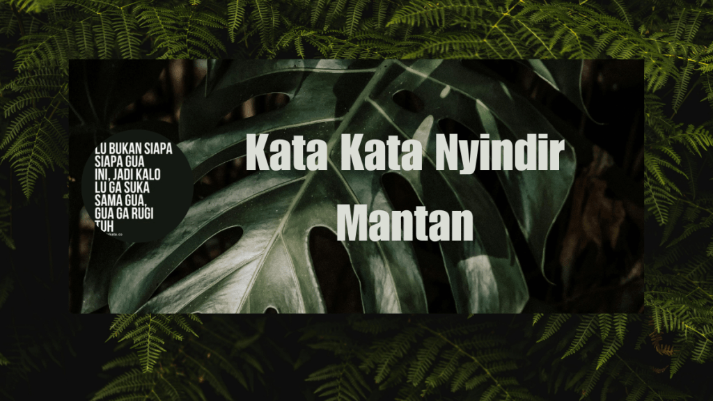 Kata Kata Nyindir Mantan yang Udah&nbsp;Nyakitin